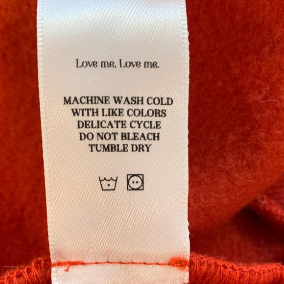 Selkie Vibrant Red Pullover with Plush Sleeves - Picture 6 of 6